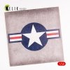 KELIK KS48027 US Roundel - Acrylic 3 mm (240 x 240 mm) (190g) 1/48